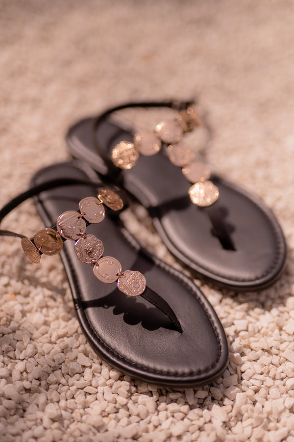 Greek coined sandals
