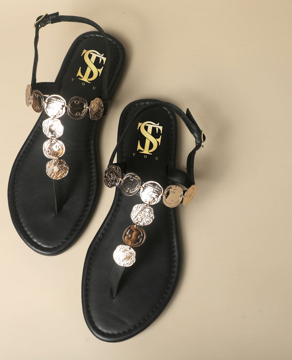Greek coined sandals