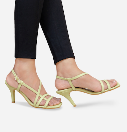 Mint-Green Strappy heels