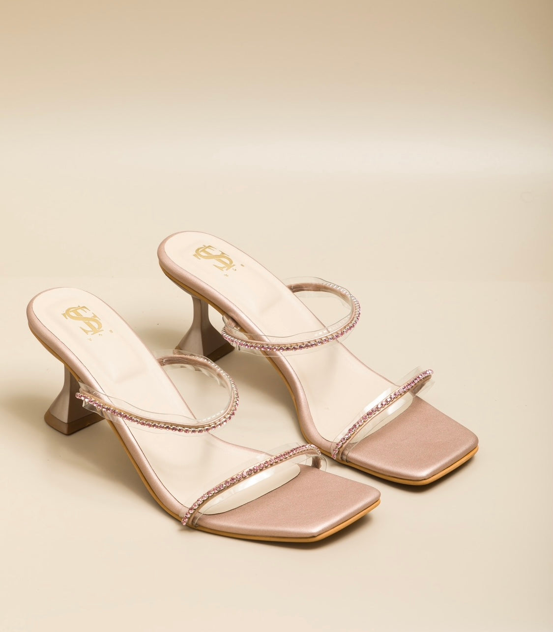 Women's Heels: Buy Two Strap Clear Heels for Women Online | The Cai Store –  The CAI Store