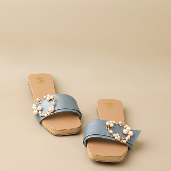 Periwinkle Blue Pearl Flats
