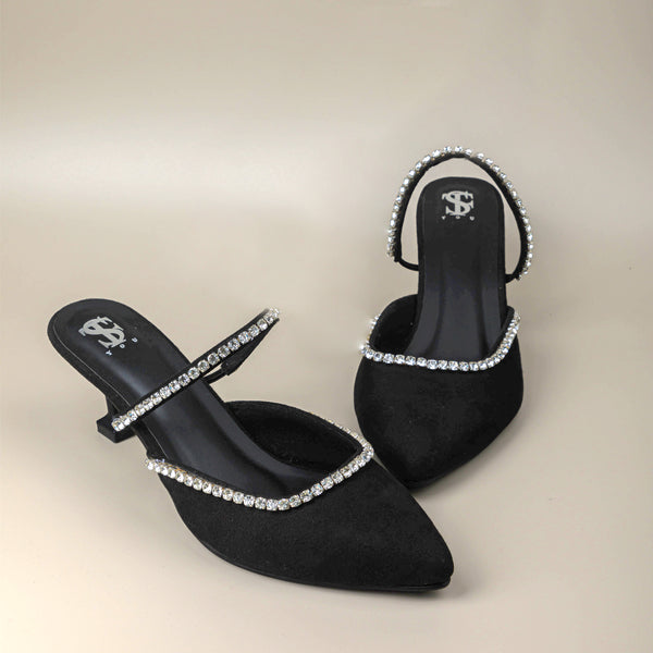 Bella Diamond Pointed toe heels