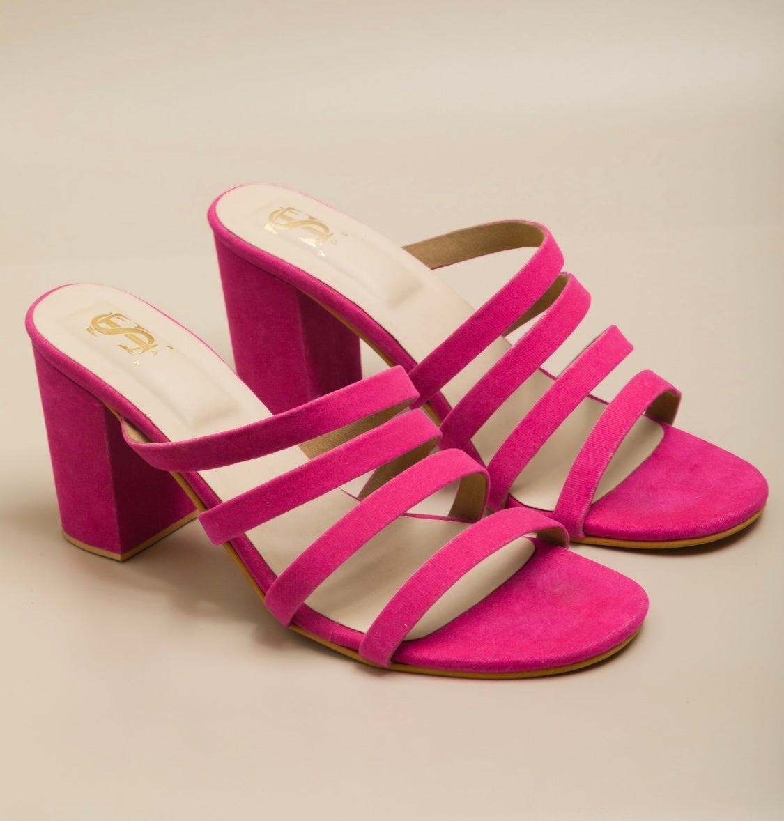 Buy Multi Color Rangsari Block Heels by Schon Zapato Online at Aza Fashions.