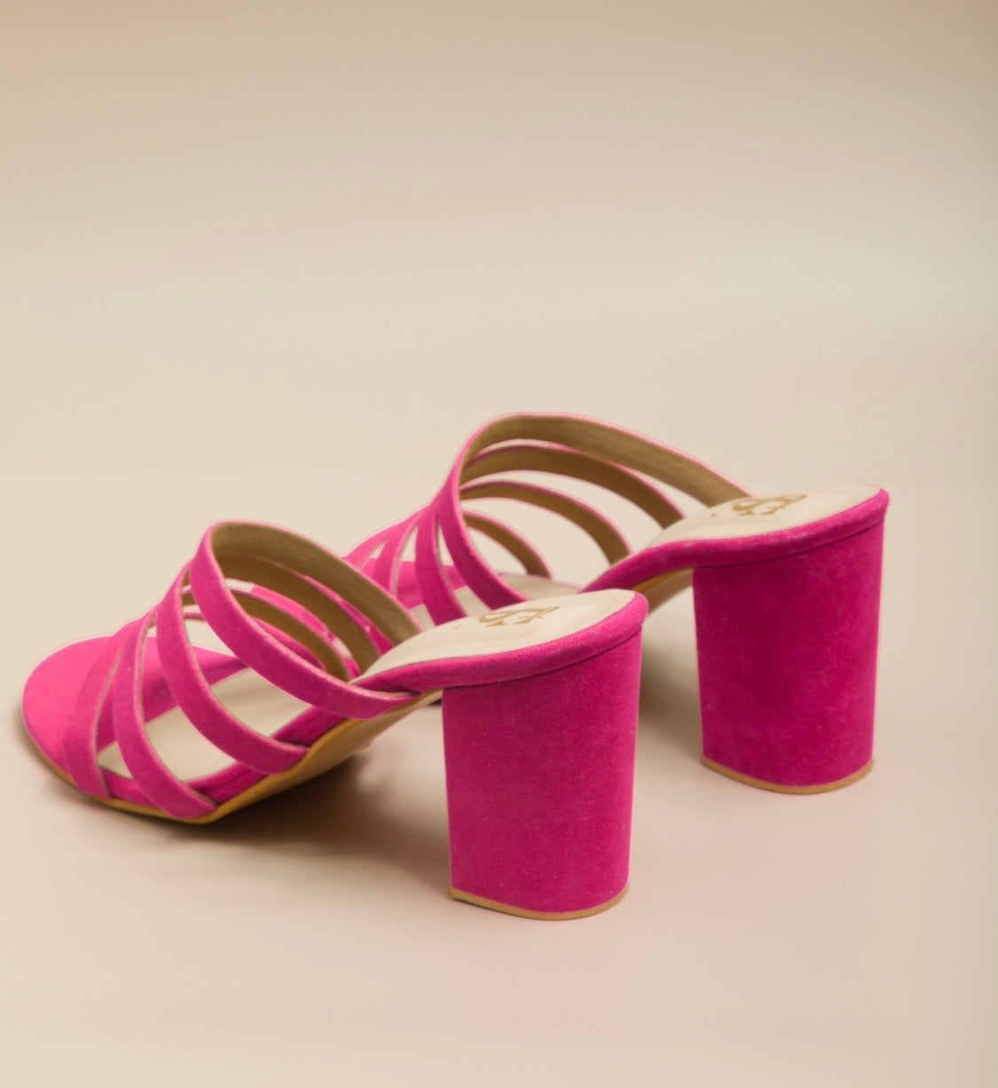 Hot pink sandal heels hot sale